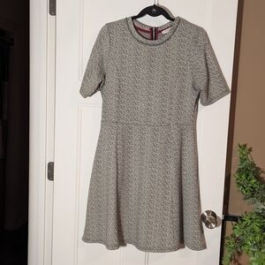 Katherine Barclay Black and White Mini Dress. Size 12.